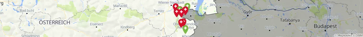 Map view for Pharmacies emergency services nearby Sieggraben (Mattersburg, Burgenland)
